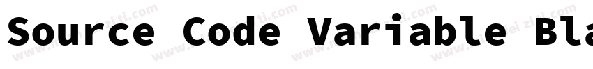 Source Code Variable Black字体转换